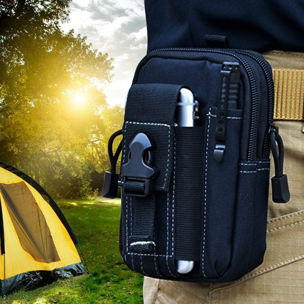 Men Accessories Box - กระเป๋าคาดเอวแบบยุทธวิธี Molle กระเป๋าคาดเอวทหาร EDC อุปกรณ์จัดเก็บเครื่องมือ ซองใส่โทรศัพท์