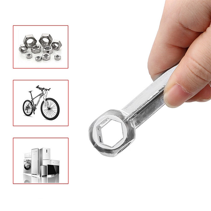 Keychain Multi Tool - ประแจหกเหลี่ยมขนาดเล็กคุณภาพสูง 10 in 1 รูปทรงกระดูกสุนัข สำหรับจักรยาน