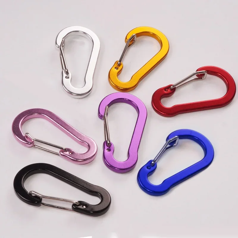 Keychain Multi Tool - ชุดคลิปหนีบคาราไบเนอร์6/12ชิ้นตะขอขนาดเล็กสำหรับท่องเที่ยวกลางแจ้งตกปลาตั้งแคมป์ขี่จักรยานเดินป่าเครื่องมือห่วงเกี่ยวพวงกุญแจคาราบิเนอร์