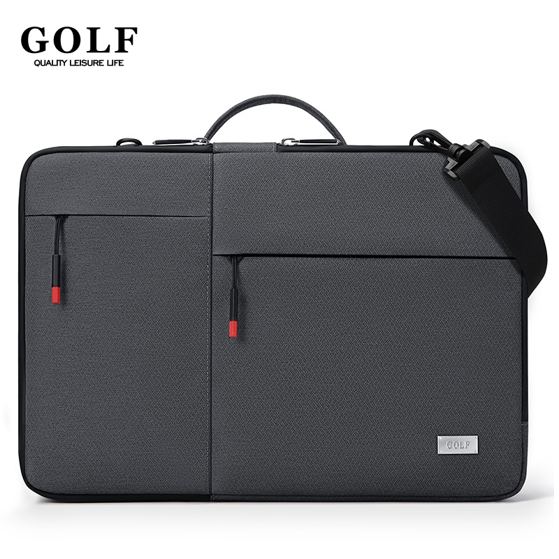 Men Accessories Bag - GOLF กระเป๋าแล็ปท็อปมืออาชีพพร้อมสายคล้องไหล่ผู้บริหารกระเป๋าเอกสารผู้ชายโน๊ตบุ๊ค 15.6 กระเป๋าถือผู้ชายกระเป๋าคลัทช์สำนักงาน