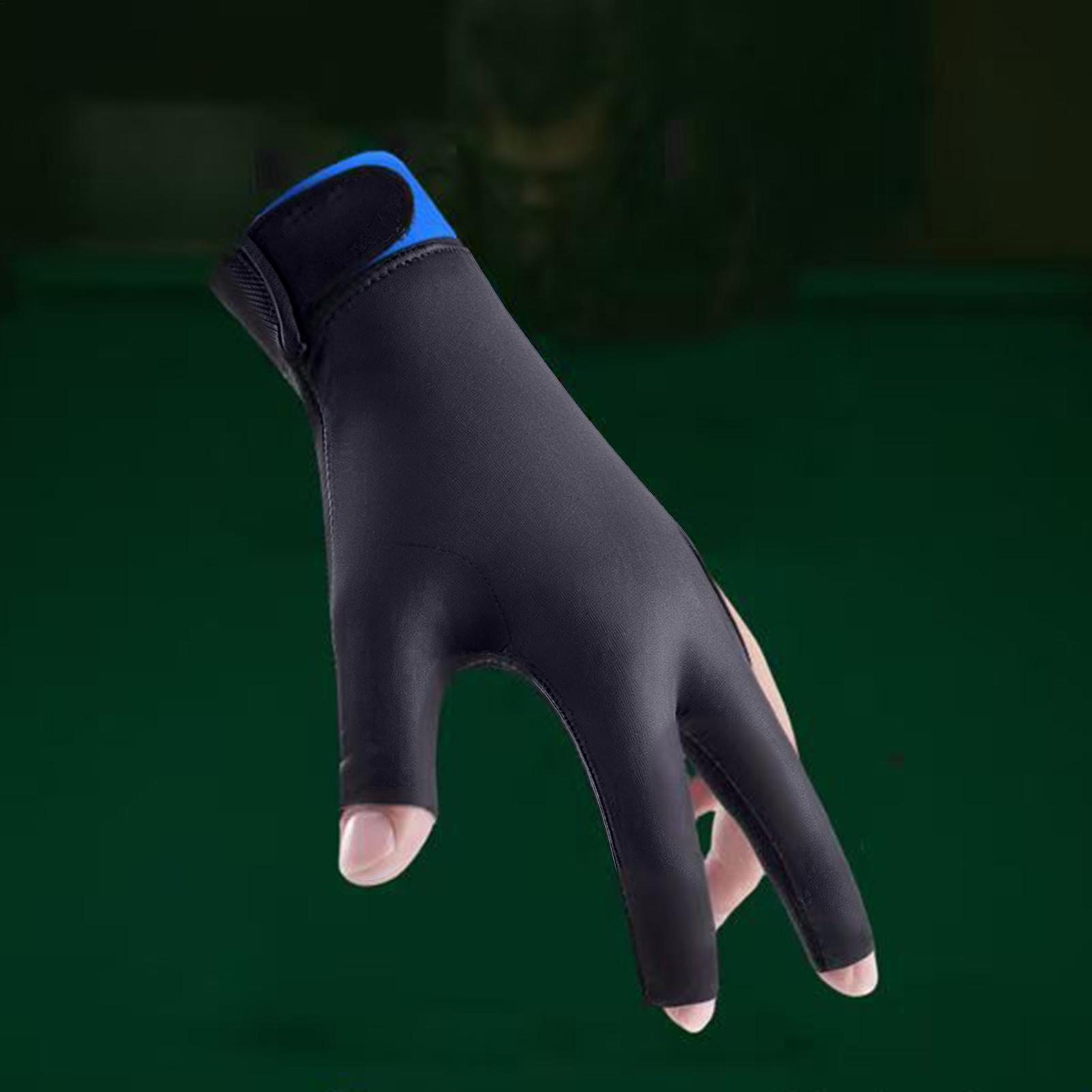 Men Accessories For Hand - ถุงมือบิลเลียดมือซ้าย 3 นิ้ว กันลื่น อุปกรณ์กีฬา ถุงมือพูลน้ำหนักเบา