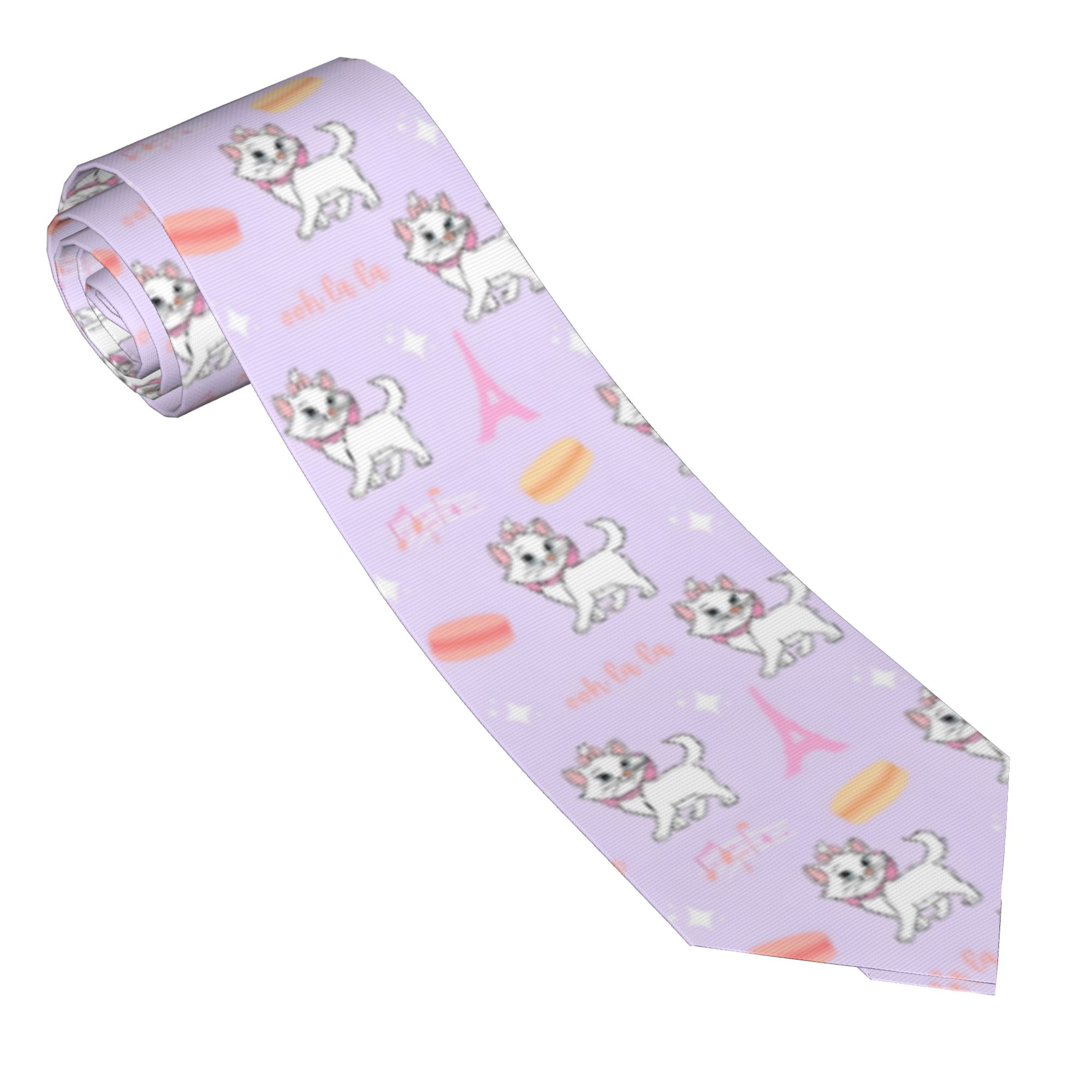 Men'S Accessories Paris - เนคไท Aristocats Maries Cats สำหรับทุกเพศ ผ้าโพลีเอสเตอร์