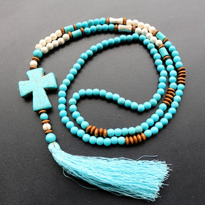 Men'S Vacation Accessories - สร้อยคอเปลือกหอยสไตล์โบฮีเมียนพร้อมจี้พู่ประดับลูกปัดสำหรับผู้ชายและผู้หญิง เครื่องประดับสำหรับวันพักผ่อนริมชายหาด