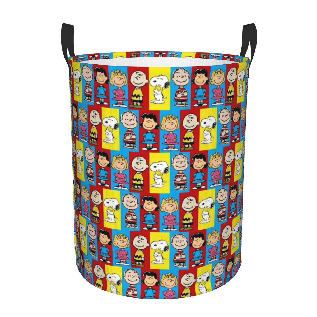 Men Accessories Hamper - ตะกร้าใส่ผ้าลายตารางหมากรุก S-Snoopy ตะกร้าเก็บของขนาดใหญ่ ลายการ์ตูนสุนัข สำหรับผู้ชายและผู้หญิง จัดระเบียบเสื้อผ้า