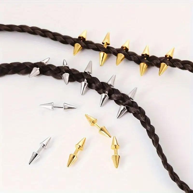 Tie Clip Set - ชุด 5 ชิ้น คลิปผม Spiked สไตล์ฮิปฮอปปังก์
