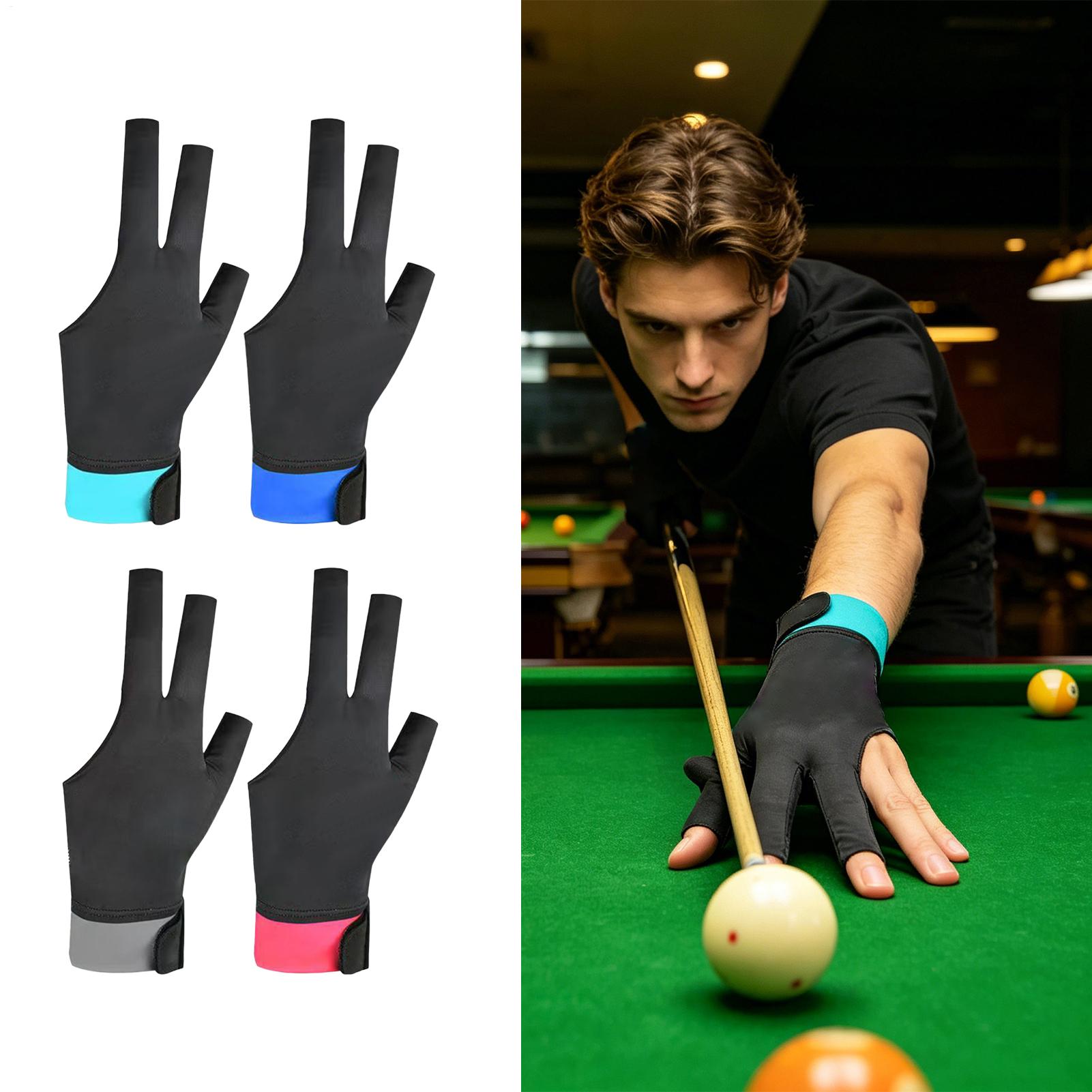 Men Accessories For Hand - ถุงมือเล่นพูล 3 นิ้ว กันลื่น อุปกรณ์กีฬา ถุงมือคิวบิลเลียด