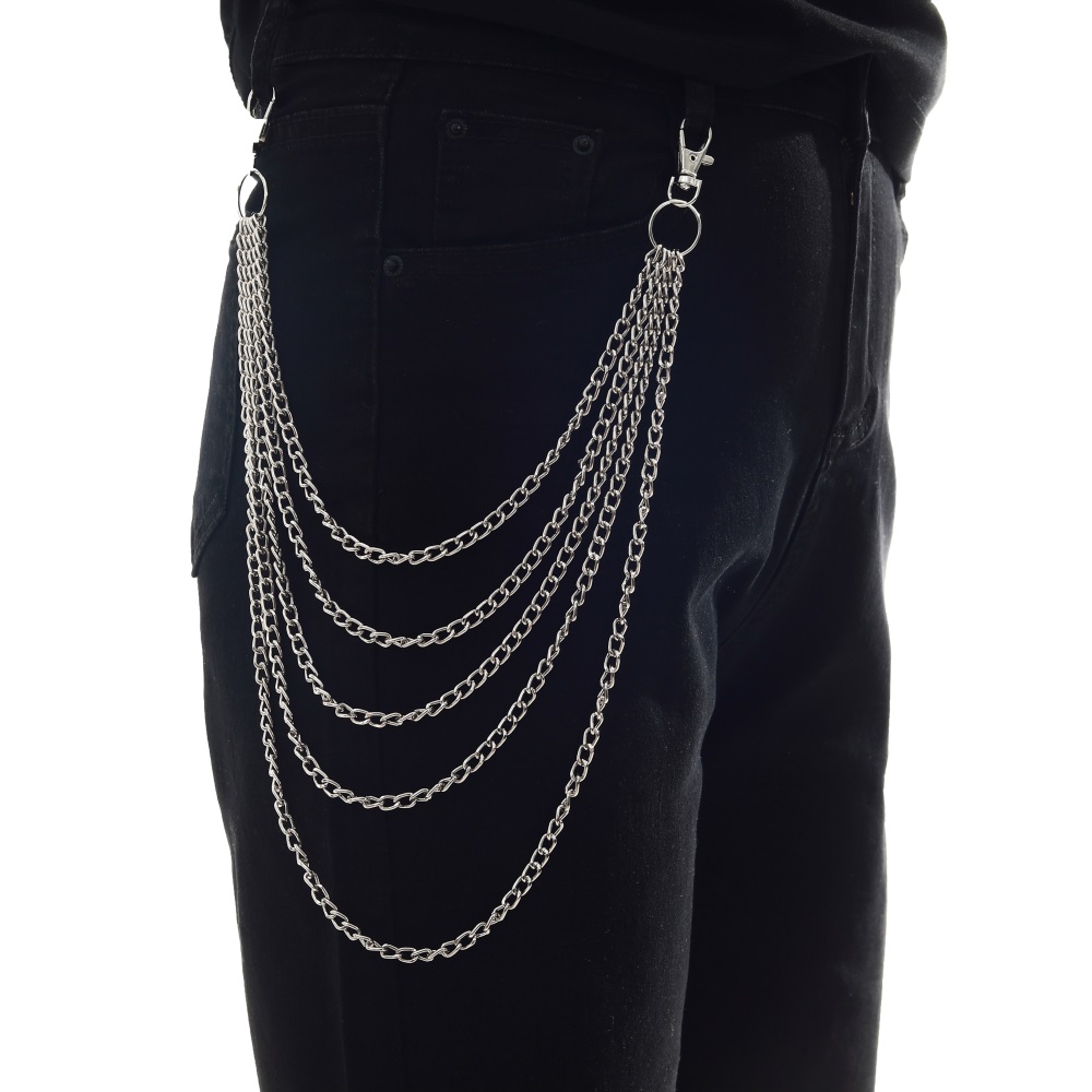 Men Accessories Aesthetic - Punk Chain บนกางเกงยีนส์กางเกงผู้หญิงพวงกุญแจสำหรับ Unisex Egirl EBoy