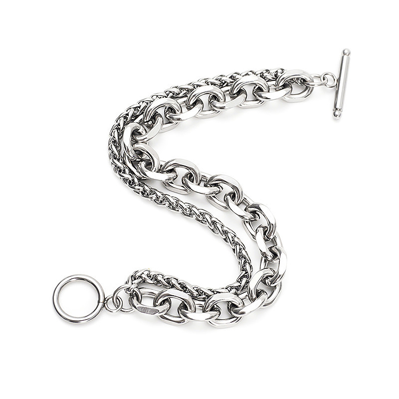 Men'S Vacation Accessories - ใหม่316L สายสแตนเลส Chain สร้อยข้อมือผู้หญิงผู้ชาย Keel งานฝีมือ