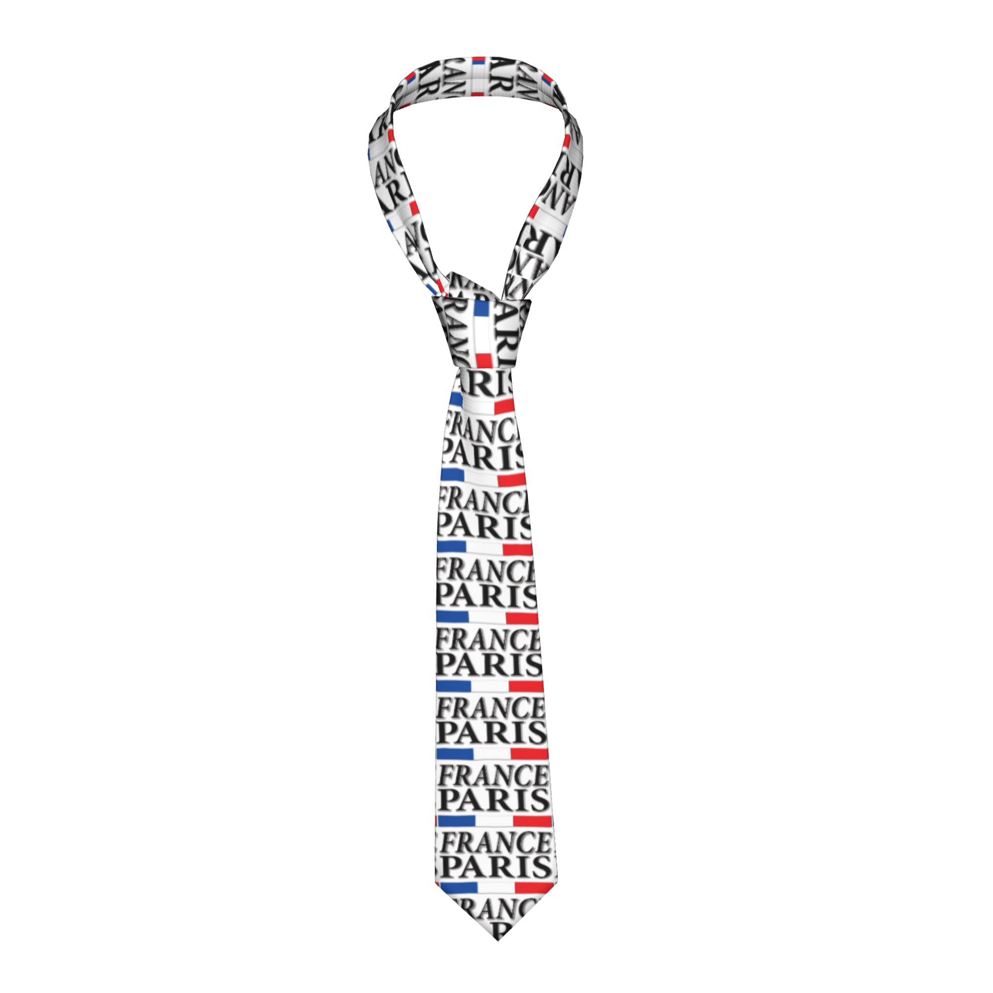 Men'S Accessories Paris - เนคไทลายธงชาติฝรั่งเศสสไตล์เรโทร สำหรับผู้ชาย งานแต่งงาน คุณภาพเยี่ยม เนคไทคอปก เครื่องประดับเนคไทแบบกำหนดเอง