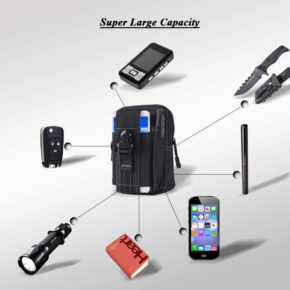 กระเป๋าคาดเอวแบบยุทธวิธี Molle - Men Accessories Box บทวิจารณ์และราคา