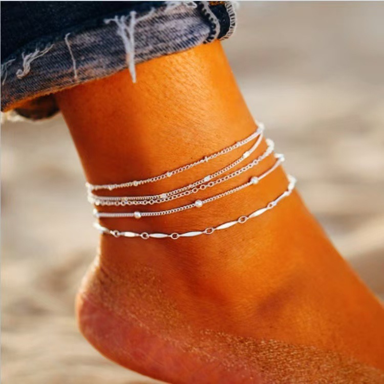 กำไลข้อเท้าเรียบง่ายยอดนิยมสำห - Men'S Vacation Accessories บทวิจารณ์และราคา