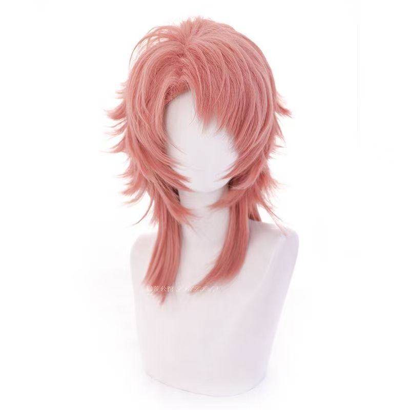 วิกผมคอสเพลย์ Sabito สีชมพูส้ม - Mens Accessories Style บทวิจารณ์และราคา