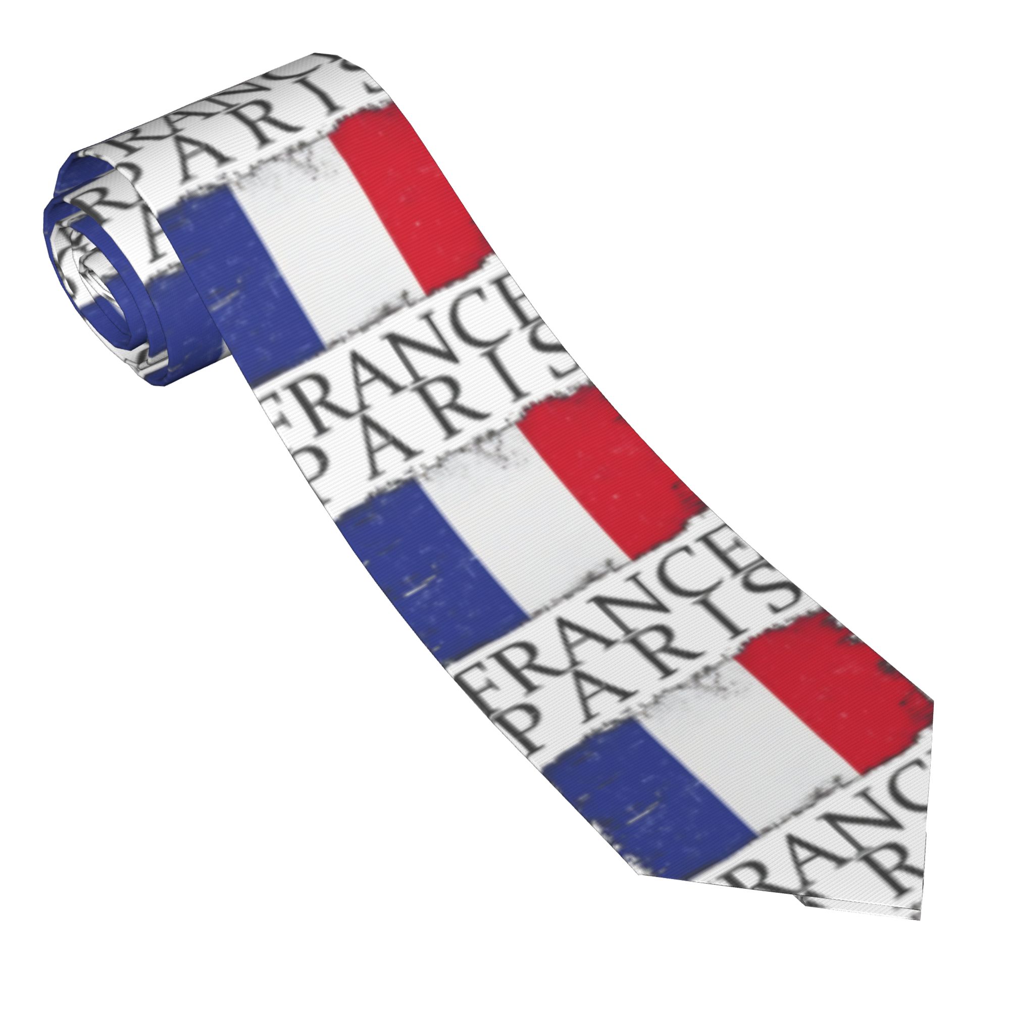 เนคไทผู้ชาย ลายธงชาติฝรั่งเศส  - Men'S Accessories Paris บทวิจารณ์และราคา