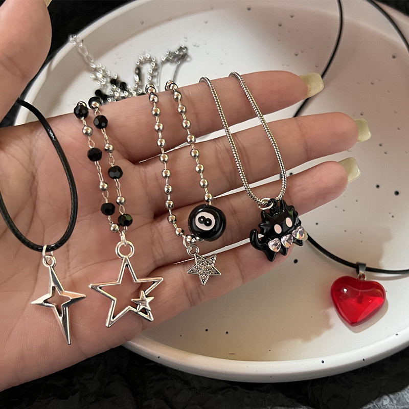 แฟชั่นวินเทจหนังเชือกจี้รูปดาว - Men Accessories Aesthetic บทวิจารณ์และราคา