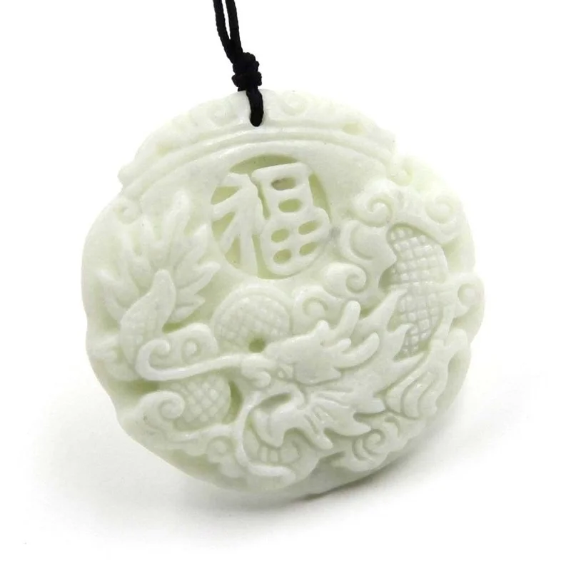 หยกสีขาวธรรมชาติ Dragon Phoeni - Men Accessories For Hand บทวิจารณ์และราคา