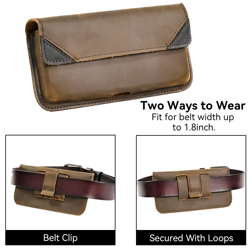 กระเป๋าคาดเอวหนังแท้สำหรับผู้ช - Men Accessories Box บทวิจารณ์และราคา