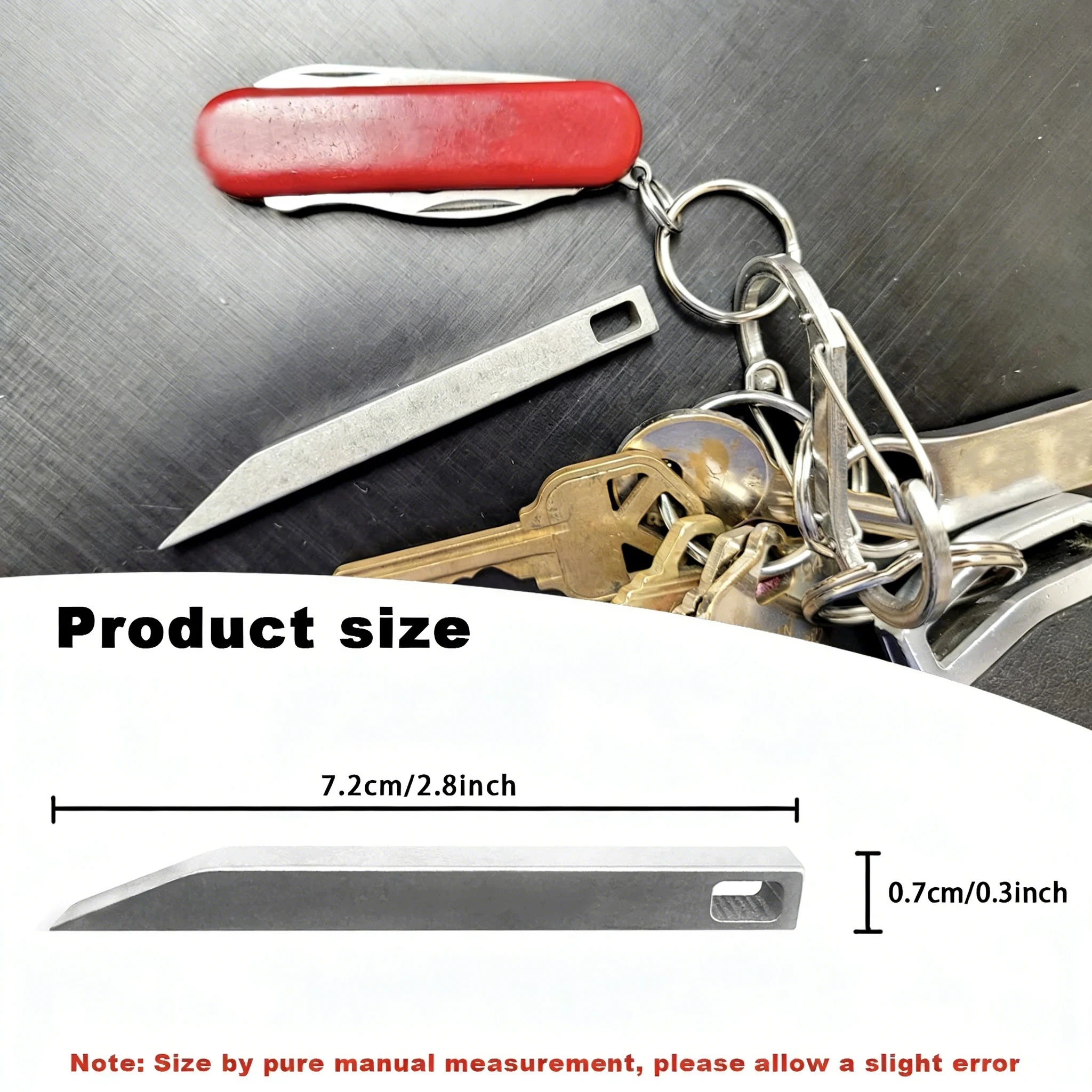 เหล็กงัดพวงกุญแจสแตนเลสแบบหนาพ - Keychain Multi Tool บทวิจารณ์และราคา