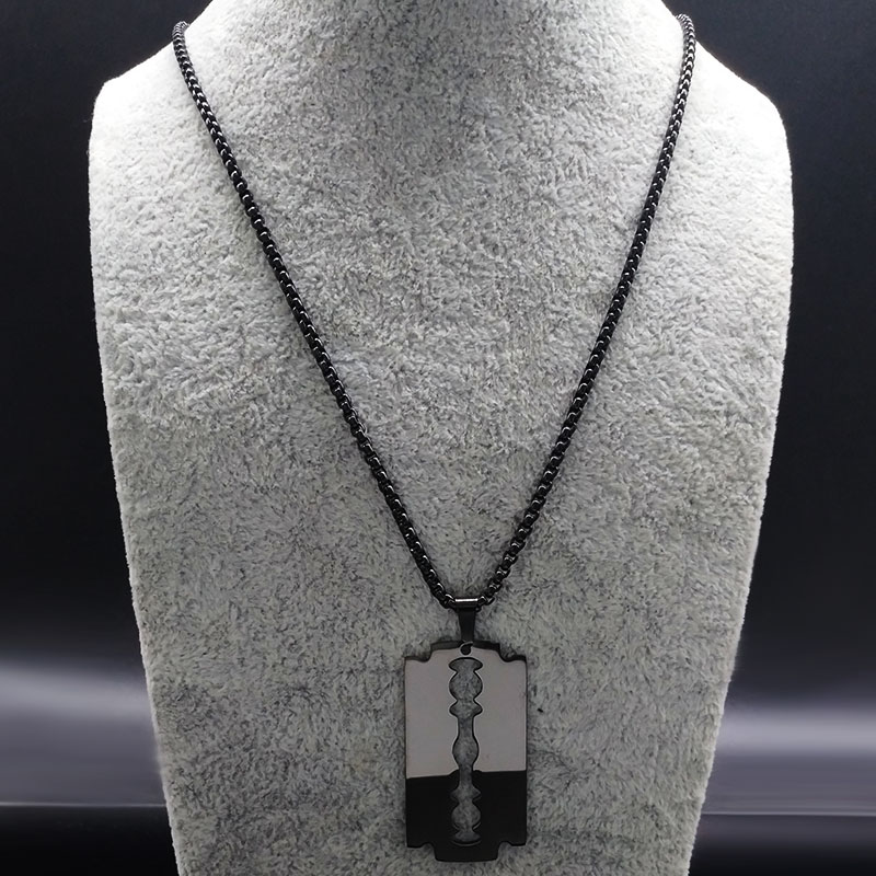 สร้อยคอจี้มีดโกธิคสำหรับผู้ชาย - Men Accessories Aesthetic บทวิจารณ์และราคา