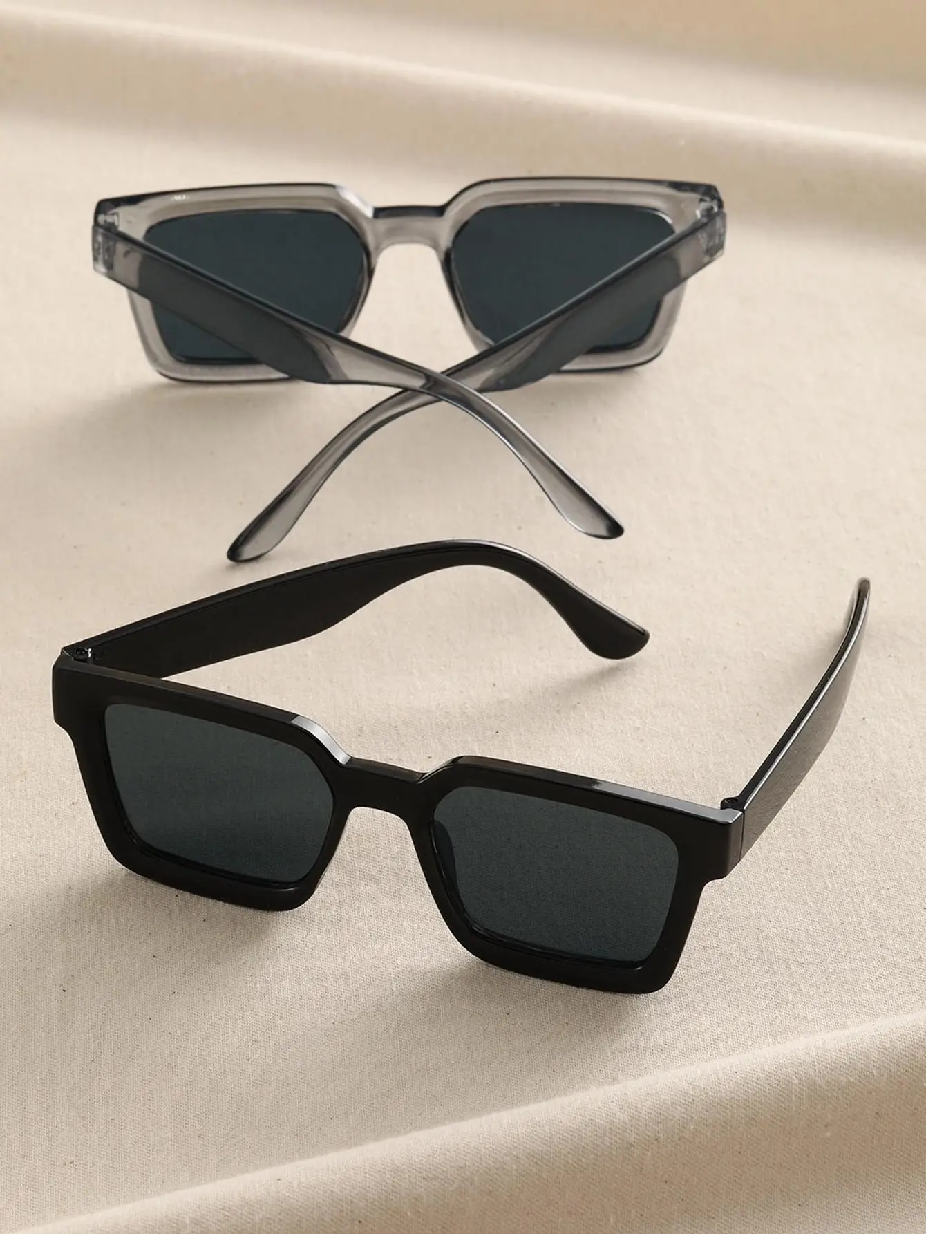 2 ชิ้นผู้หญิงผู้ชายกรอบสี่เหลี - Men'S Vacation Accessories บทวิจารณ์และราคา