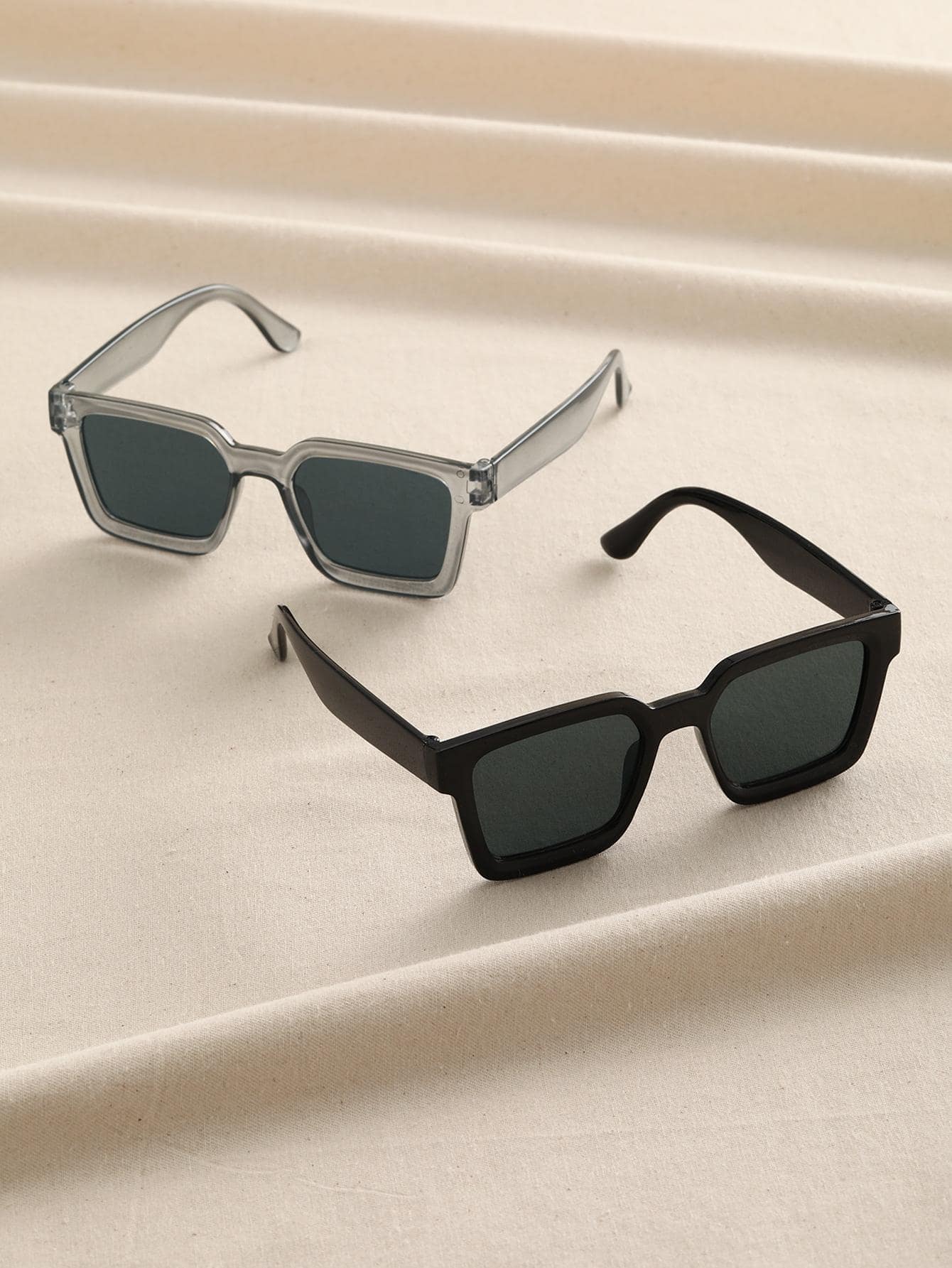 2 ชิ้นผู้หญิงผู้ชายกรอบสี่เหลี - Men'S Vacation Accessories บทวิจารณ์และราคา