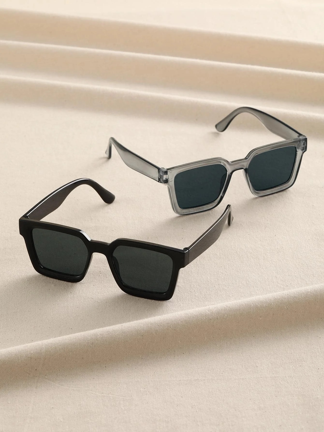 2 ชิ้นผู้หญิงผู้ชายกรอบสี่เหลี - Men'S Vacation Accessories บทวิจารณ์และราคา