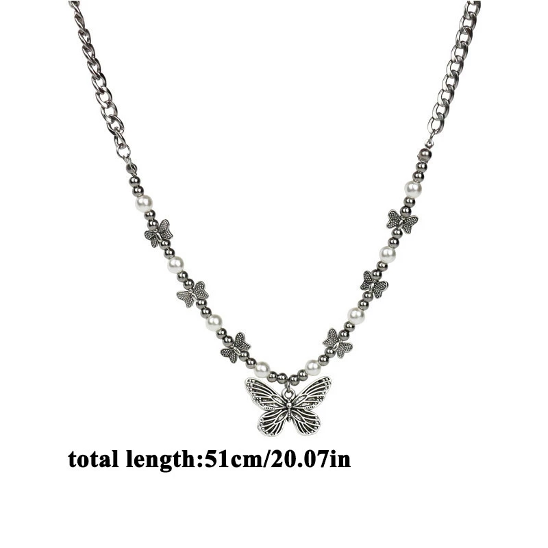 Gothic ผีเสื้อจี้สร้อยคอผู้หญิ - Men Accessories Aesthetic บทวิจารณ์และราคา