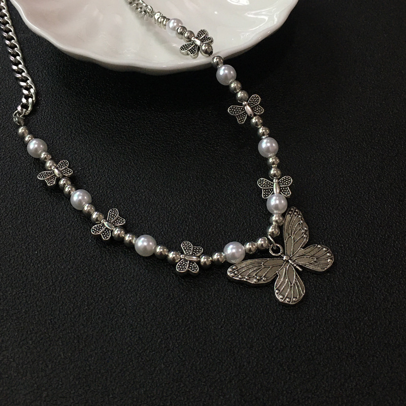 Gothic ผีเสื้อจี้สร้อยคอผู้หญิ - Men Accessories Aesthetic บทวิจารณ์และราคา