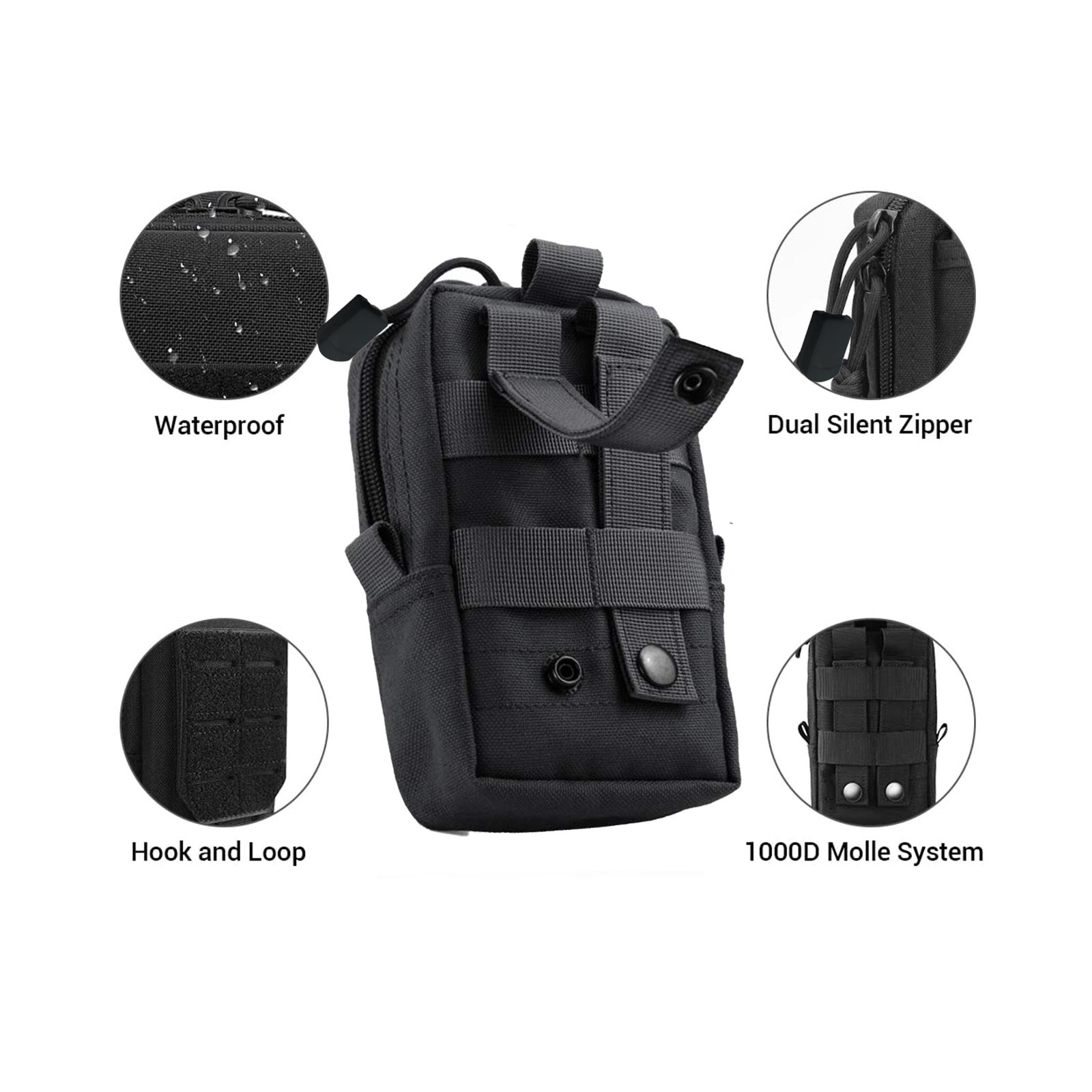 ยุทธวิธีMolleกระเป๋าเอวกระเป๋า - Men Accessories Bag บทวิจารณ์และราคา