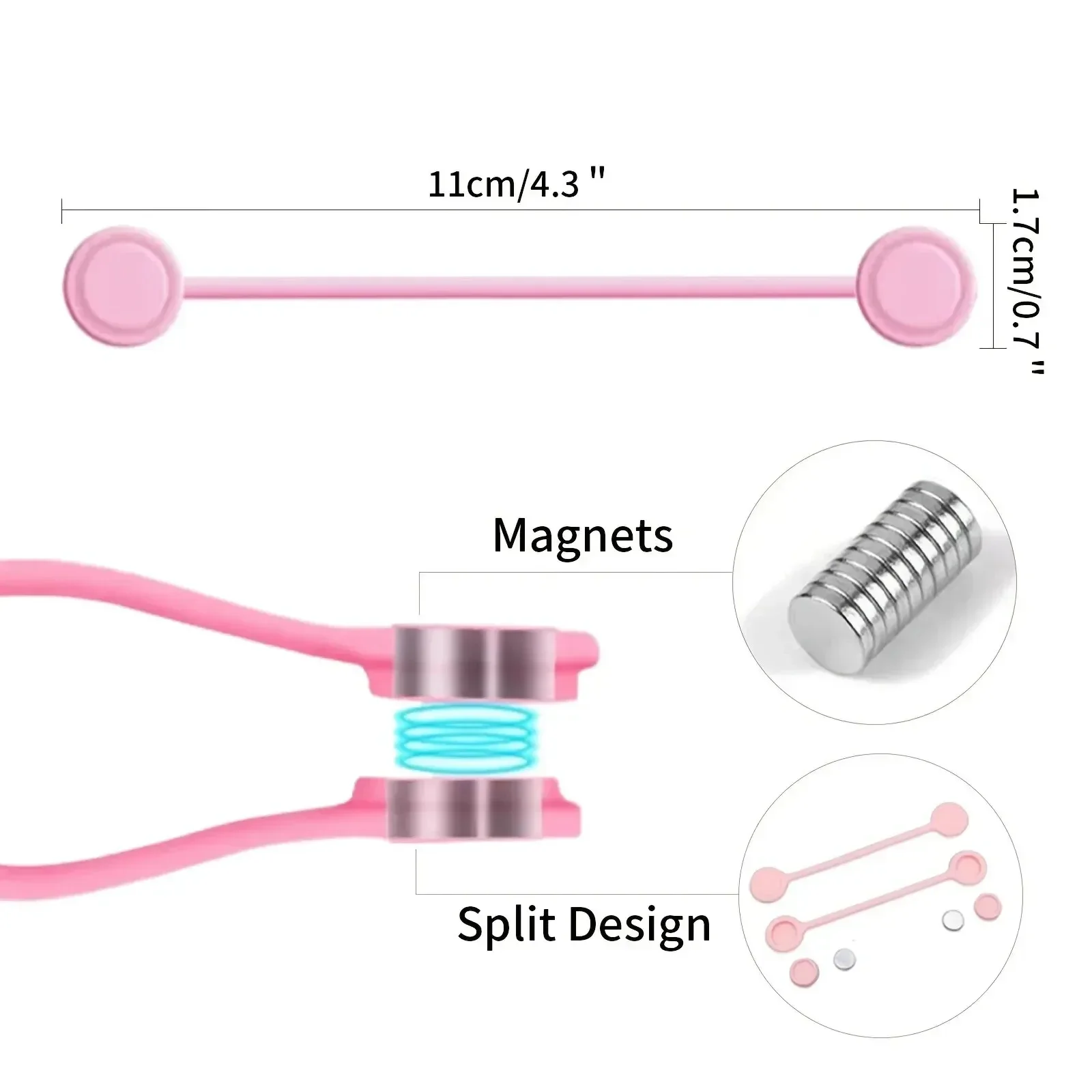 5/3/1 ชิ้น สายรัดสายซิลิโคนแม่ - Tie Clip Set บทวิจารณ์และราคา
