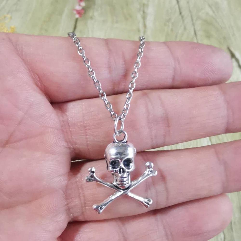 Skull จี้สร้อยคอสําหรับหญิงชาย - Men Accessories Aesthetic บทวิจารณ์และราคา