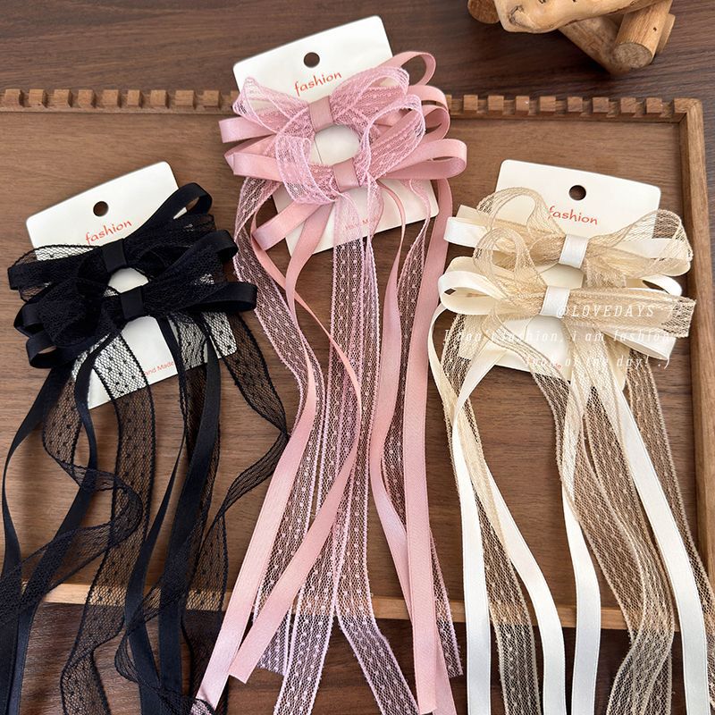 2 ชิ้น/เซ็ตลูกไม้ซาตินริบบิ้นโ - Tie Clip Set บทวิจารณ์และราคา