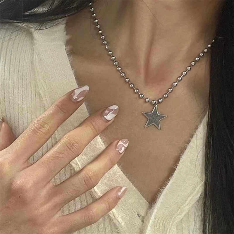 Kpop Cool Punk Vintage Star จี - Men Accessories Aesthetic บทวิจารณ์และราคา