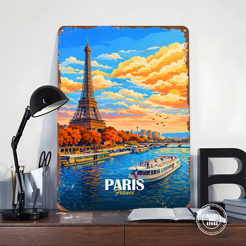 ป้ายโลหะ 3 มิติ ลายพิมพ์ลายเส้ - Men'S Accessories Paris บทวิจารณ์และราคา