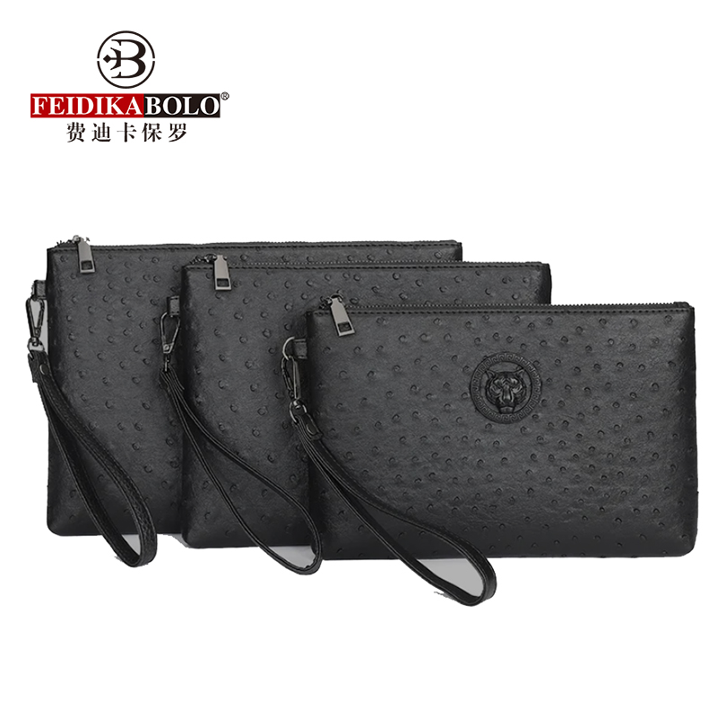 รูปแบบนกกระจอกเทศสีดําสีน้ําตา - Men Accessories Box บทวิจารณ์และราคา