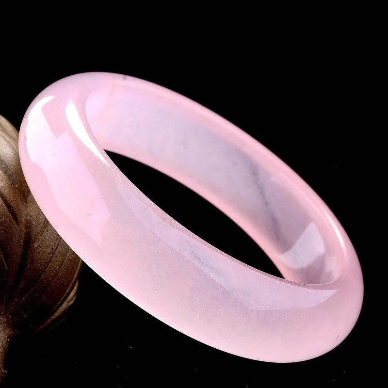 ของแท้หยกสีชมพูกำไลข้อมือสร้อย - Men Accessories For Hand บทวิจารณ์และราคา