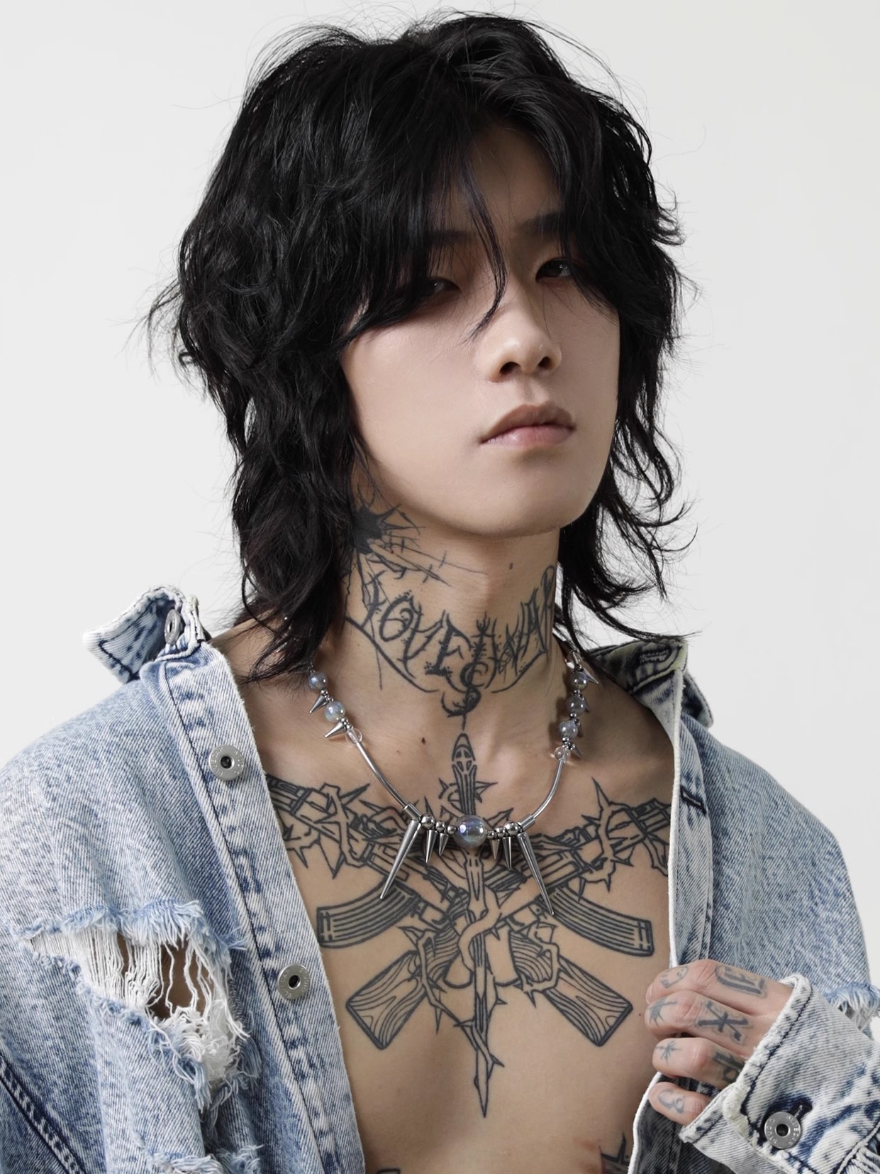 ไทเทเนียมเหล็กRivet Chokerสําห - Men Accessories Aesthetic บทวิจารณ์และราคา