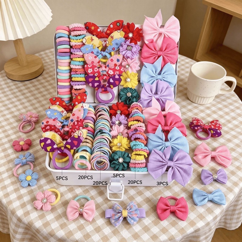 73 ชิ้น ชุดเครื่องประดับผมผ้าใ - Tie Clip Set บทวิจารณ์และราคา