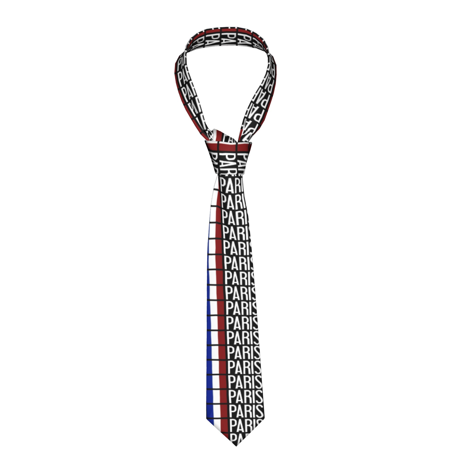 เนคไทผู้ชาย ลายธงชาติฝรั่งเศส  - Men'S Accessories Paris บทวิจารณ์และราคา