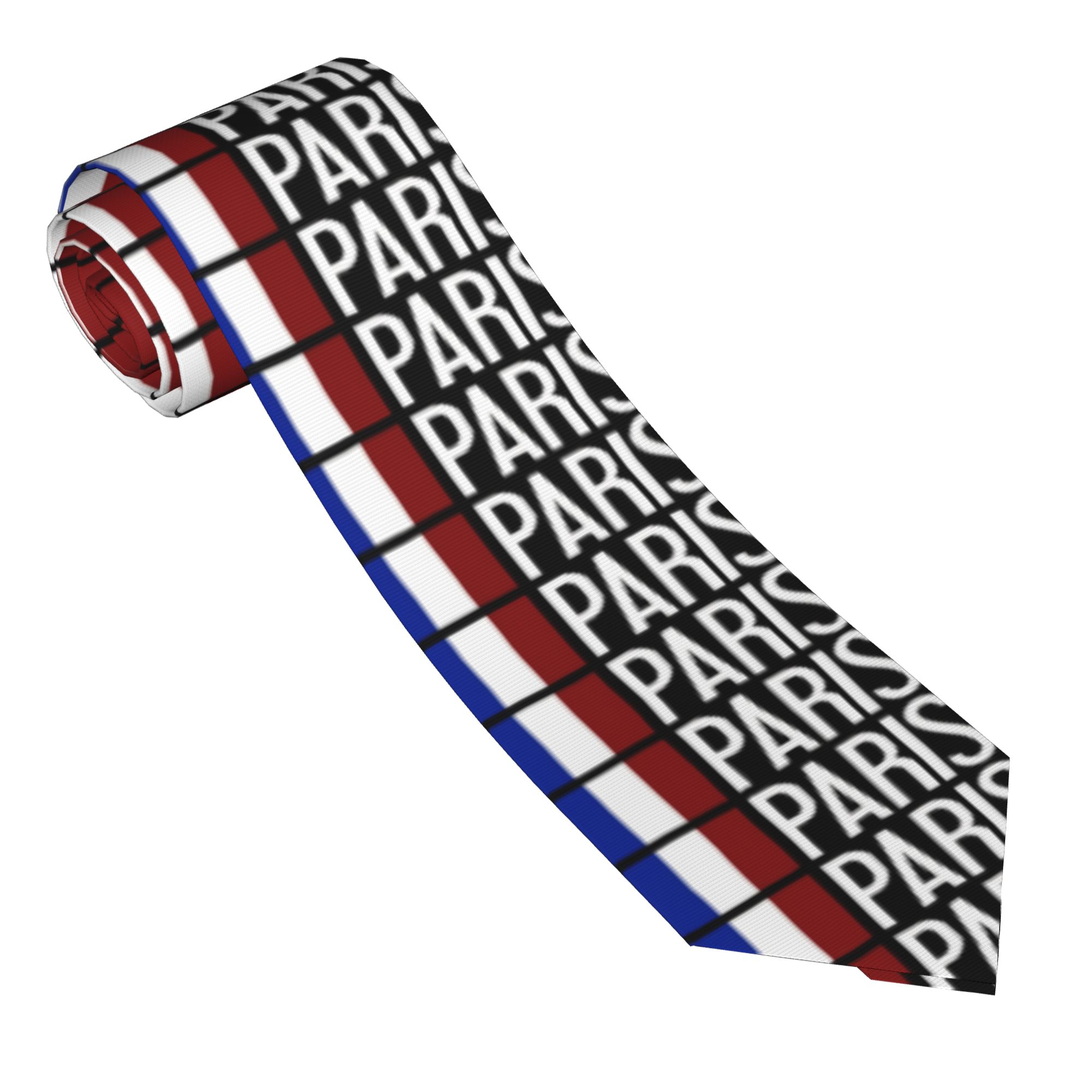 เนคไทผู้ชาย ลายธงชาติฝรั่งเศส  - Men'S Accessories Paris บทวิจารณ์และราคา
