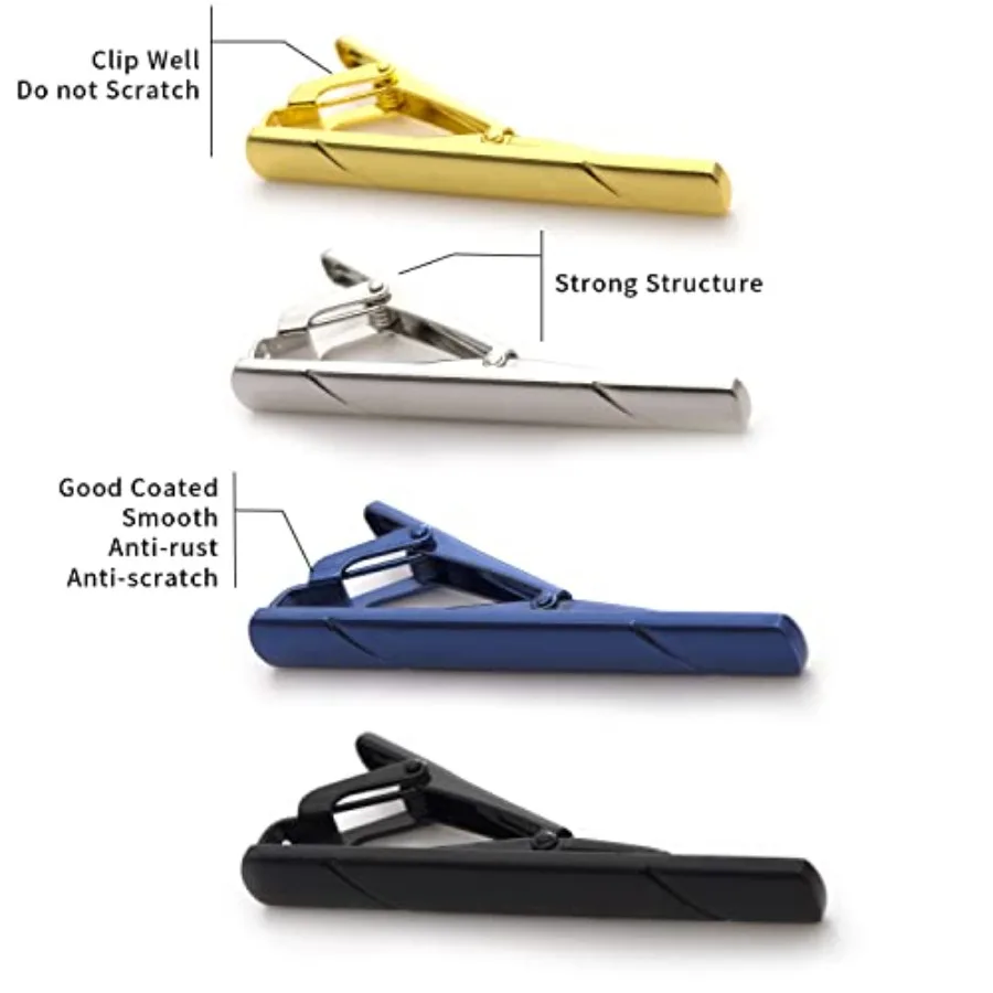 คลิปหนีบเนคไทสำหรับผู้ชาย 4 ชิ - Men Accessories Box บทวิจารณ์และราคา