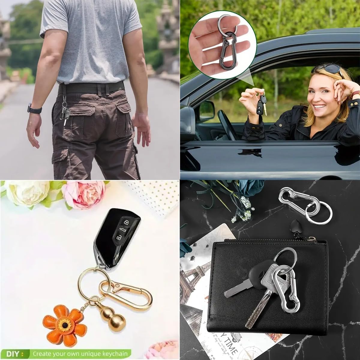 พวงกุญแจแบบคลิปโลหะผสม 6/12/20 - Men Accessories Bag บทวิจารณ์และราคา