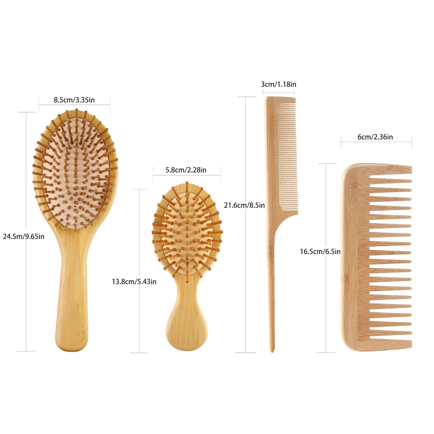 ชุดหวีแปรงผมไม้ไผ่สำหรับผู้หญิ - Men Accessories Combo บทวิจารณ์และราคา