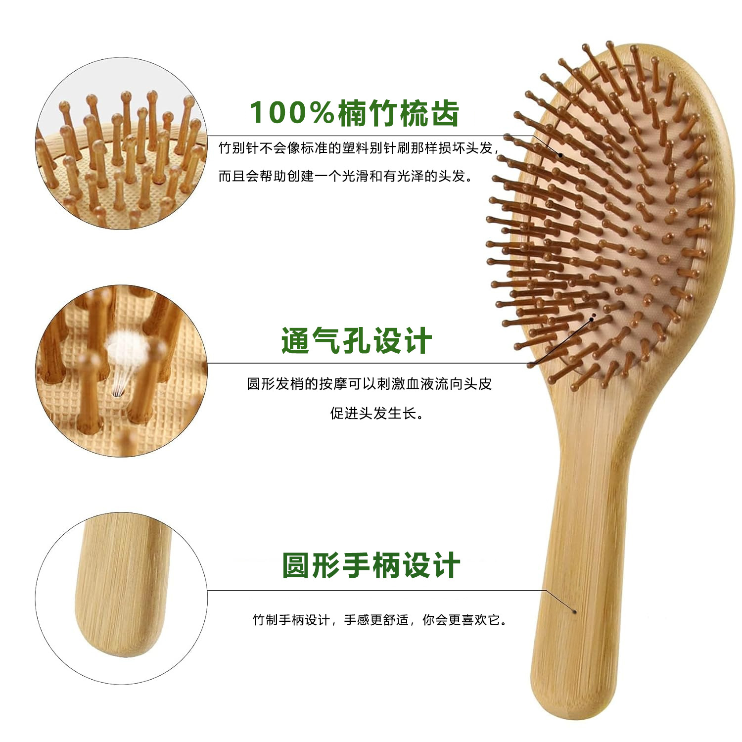 ชุดหวีแปรงผมไม้ไผ่สำหรับผู้หญิ - Men Accessories Combo บทวิจารณ์และราคา