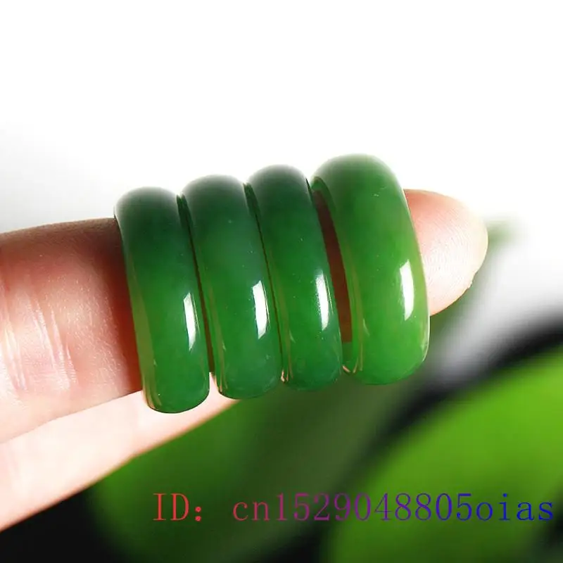 สีเขียวธรรมชาติ Hetian หยกแหวน - Men Accessories For Hand บทวิจารณ์และราคา